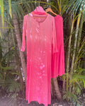 Pintuck Gharara Set Pink Ombre