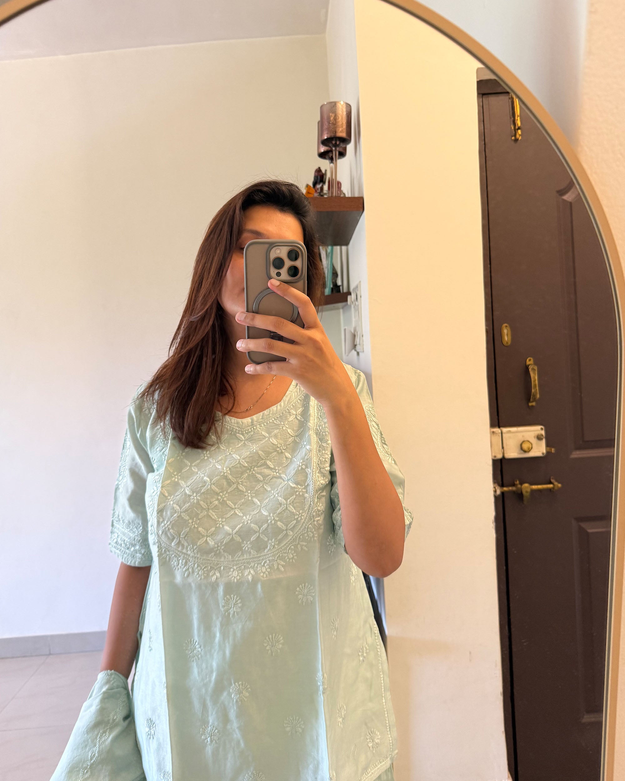 Chanderi Silk Poshak