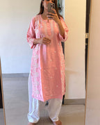 Chanderi kurtas with Cotton Salwars
