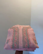 Pink Mulmul Suit Set
