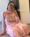 Pink Mulmul Suit Set