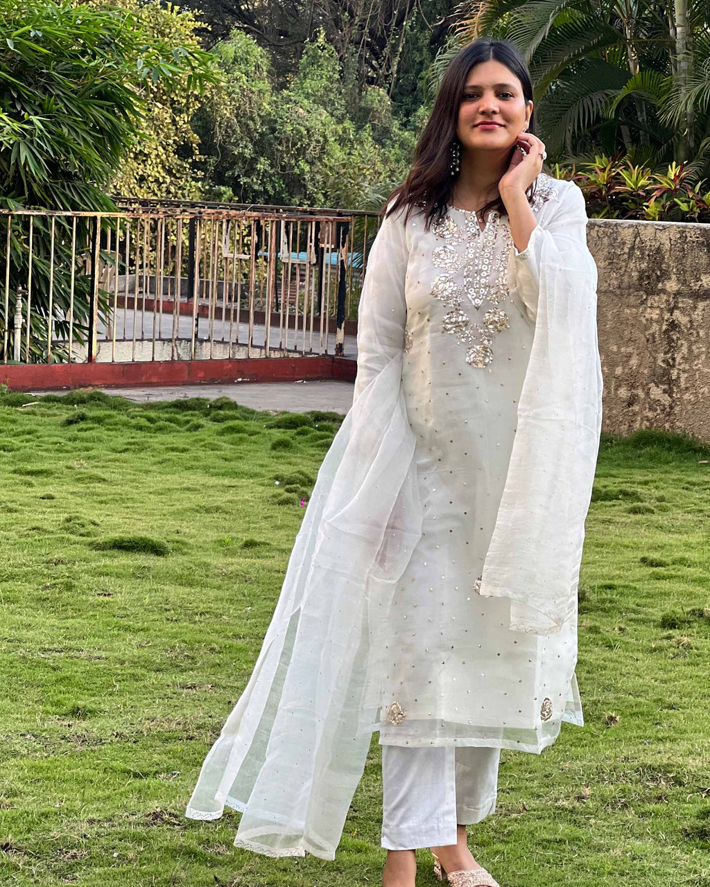 Organza Kamdani Suit Set