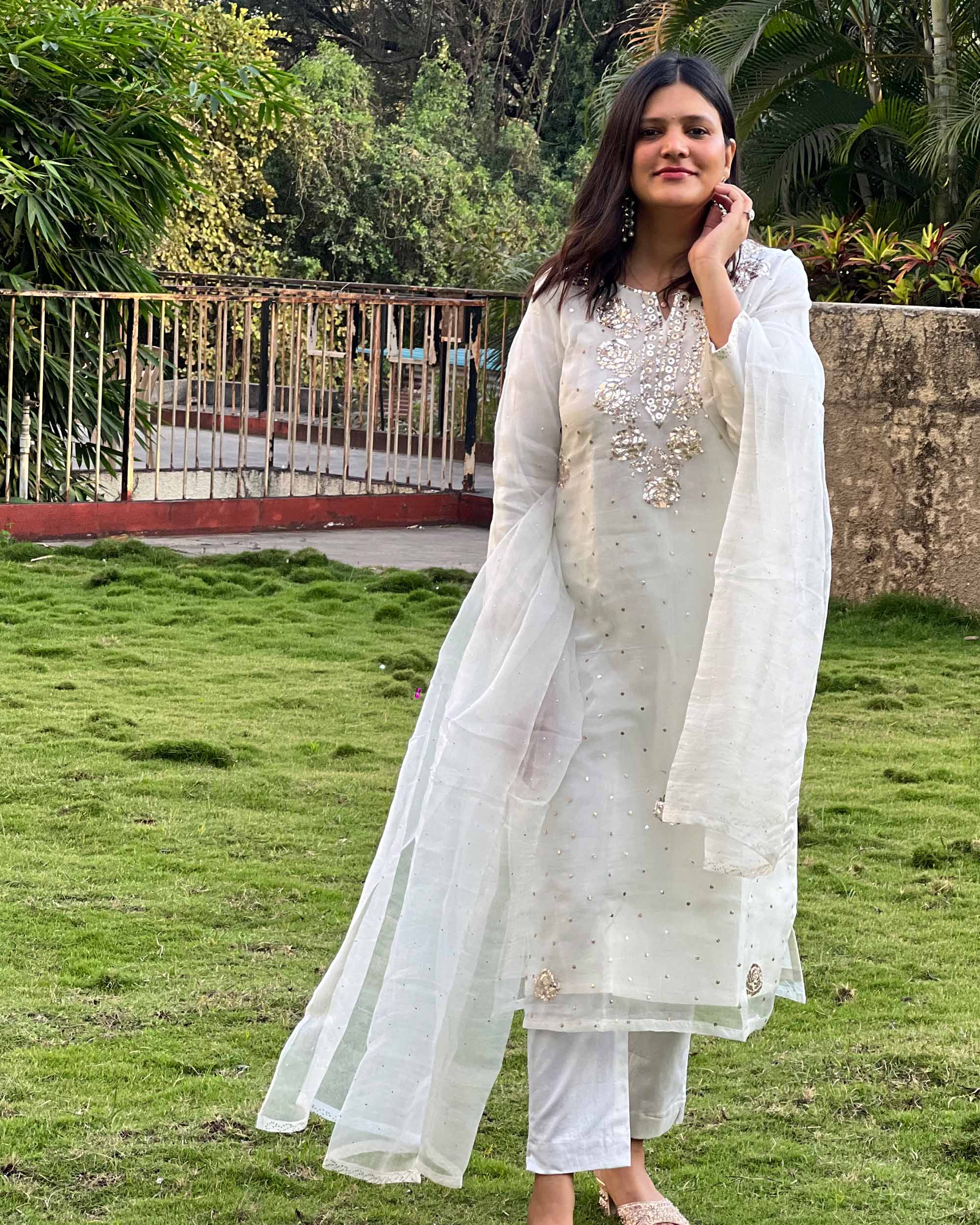 Organza Kamdani Suit Set